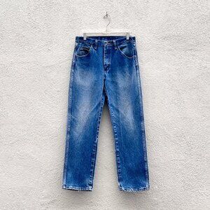 Vintage Y2K Rustler by Wrangler Medium Dark Wash Denim Blue Jeans Size 31 x 30